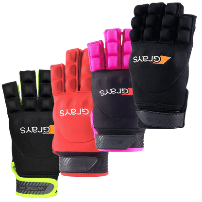 Grays | Grays Anatomic Pro Glove Right Hand | Anatomic Pro Glove Right Hand - Black/Pink / 2XSmall | Total Hockey