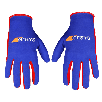 Grays | Grays Skinfull PRO Gloves PAIR | Skinfull PRO Gloves PAIR - Royal/Red / 3XSmall | Total Hockey