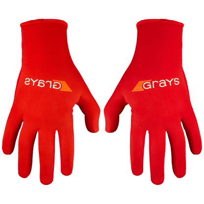 Grays | Grays Skinfull PRO Gloves PAIR | Skinfull PRO Gloves PAIR - Fluro Red / 3XSmall | Total Hockey