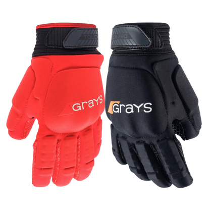 Grays | Grays Touch Pro Glove Left Hand | Touch Pro Glove Left Hand - Red / XSmall | Total Hockey