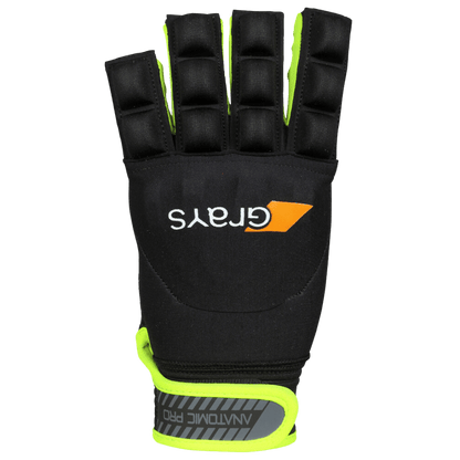 Grays | Grays Anatomic Pro Glove Right Hand | Anatomic Pro Glove Right Hand - Black/Yellow / 2XSmall | Total Hockey